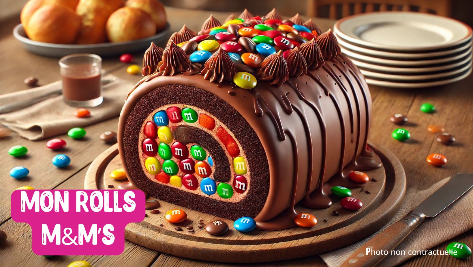 MON ROLL’S CAKE M&M’S (Duo Famille dès 4)